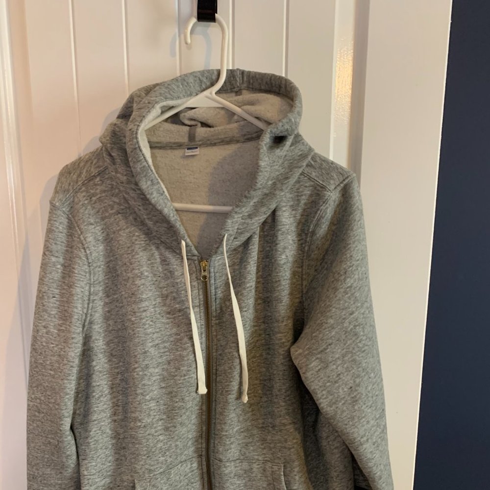 Old Navy Women's Zip-up Jersey Knit/Fleece Hoodie w/Pockets, Sport Stripes S:XL